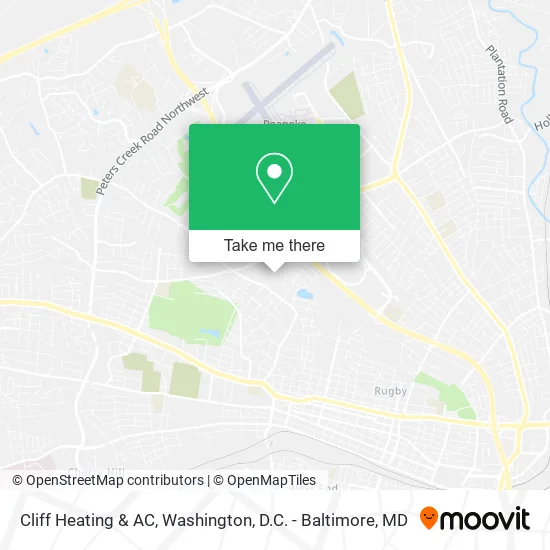 Cliff Heating & AC map