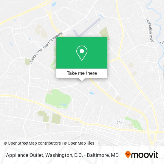 Mapa de Appliance Outlet