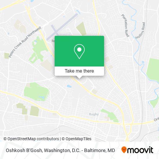Oshkosh B'Gosh map