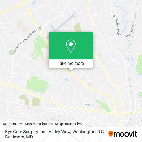 Eye Care Surgery Inc - Valley View map