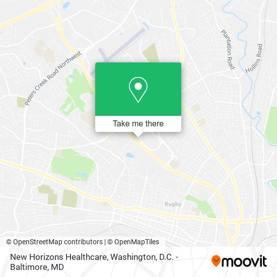 New Horizons Healthcare map
