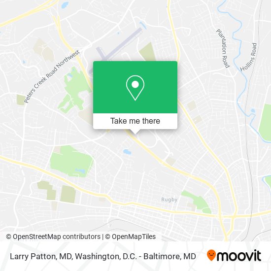 Larry Patton, MD map