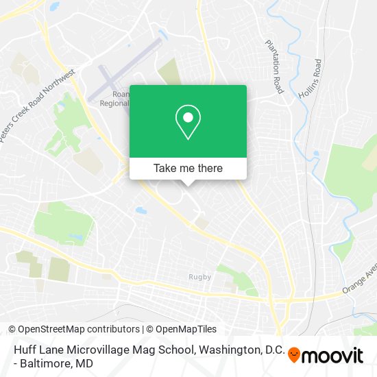 Mapa de Huff Lane Microvillage Mag School
