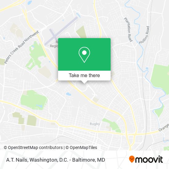A.T. Nails map