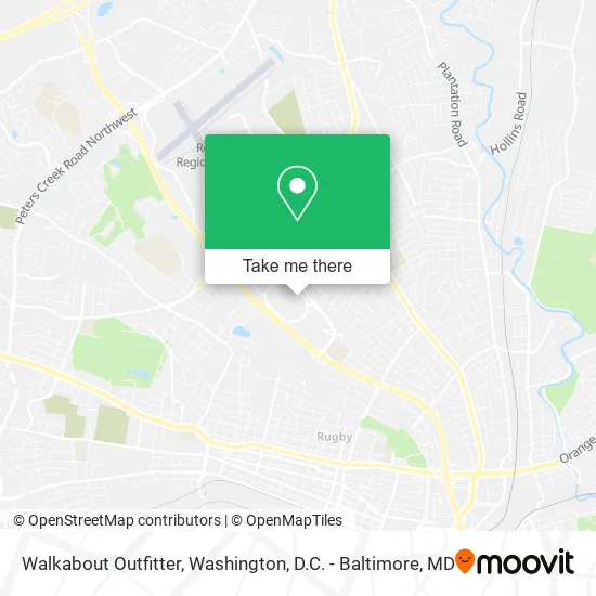 Walkabout Outfitter map