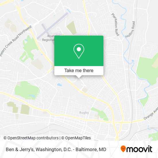 Ben & Jerry's map
