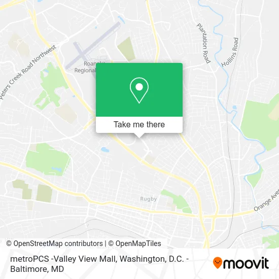 metroPCS -Valley View Mall map