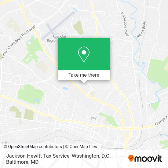 Jackson Hewitt Tax Service map