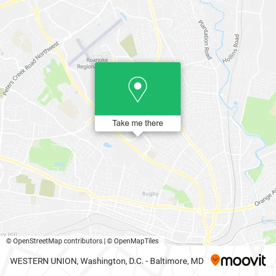 WESTERN UNION map