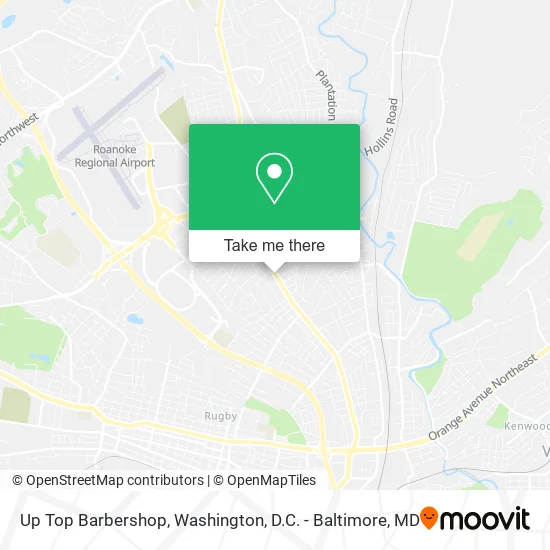 Mapa de Up Top Barbershop