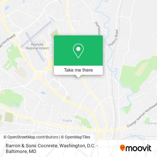 Barron & Sons Cocnrete map