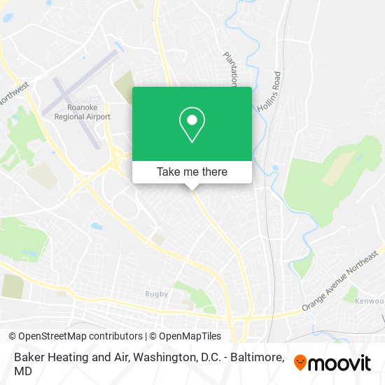 Baker Heating and Air map
