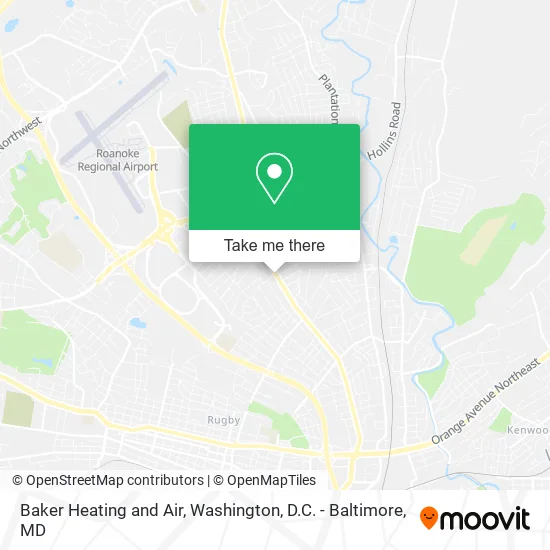 Mapa de Baker Heating and Air