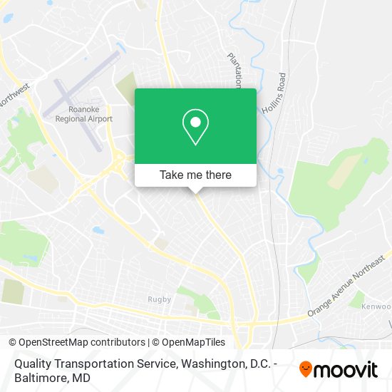 Quality Transportation Service map
