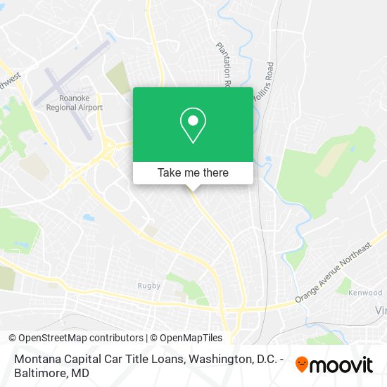 Mapa de Montana Capital Car Title Loans