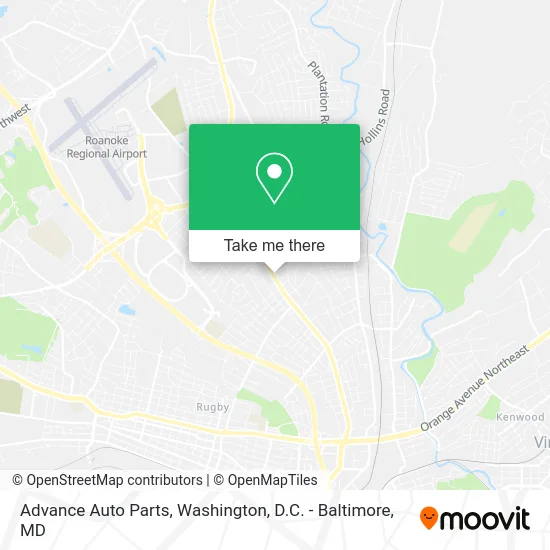 Advance Auto Parts map