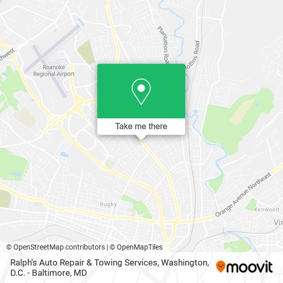 Ralph's Auto Repair & Towing Services map