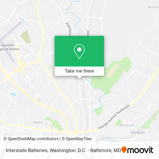 Interstate Batteries map