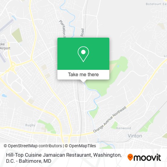 Hill-Top Cuisine Jamaican Restaurant map