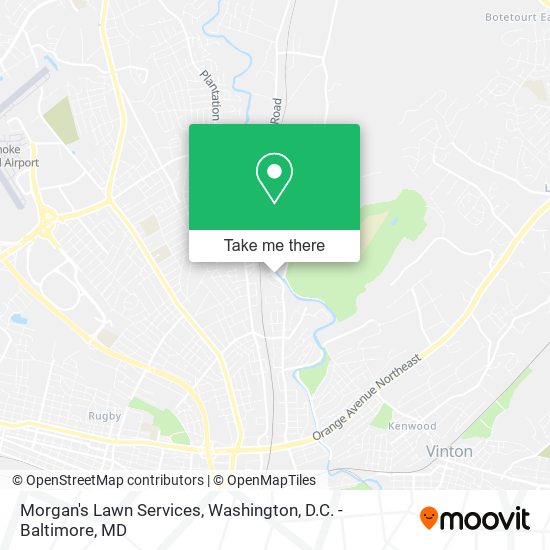 Morgan's Lawn Services map