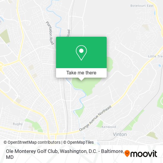 Ole Monterey Golf Club map