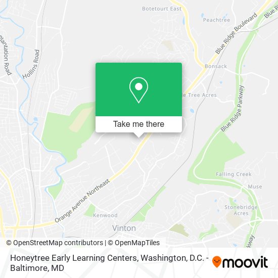 Honeytree Early Learning Centers map