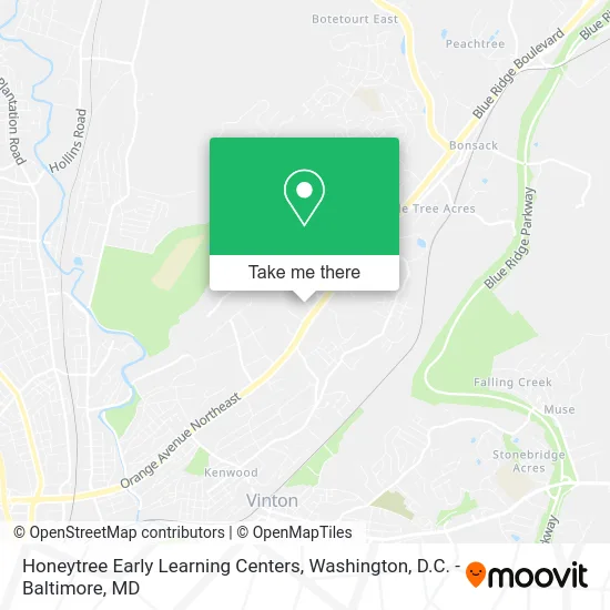 Honeytree Early Learning Centers map