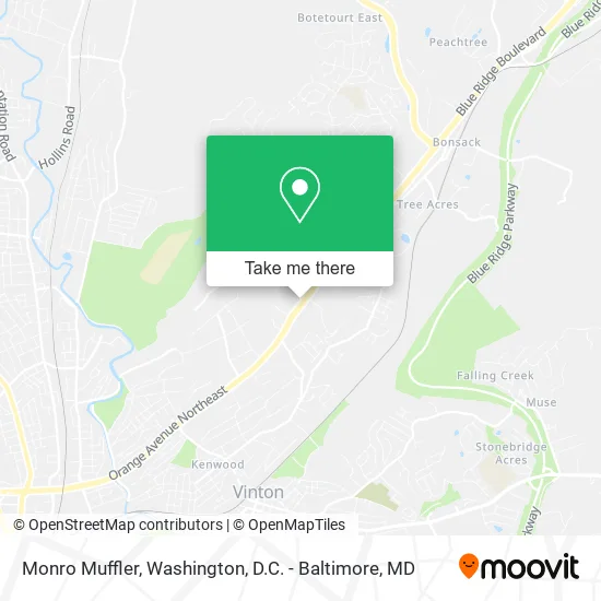 Monro Muffler map