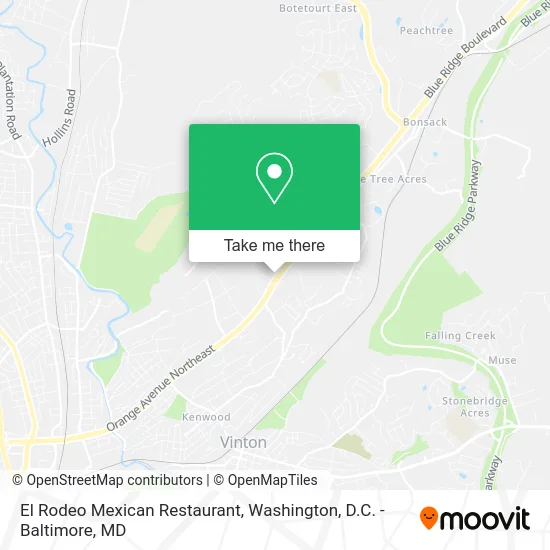 El Rodeo Mexican Restaurant map