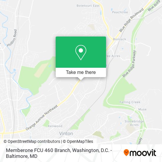 Memberone FCU 460 Branch map