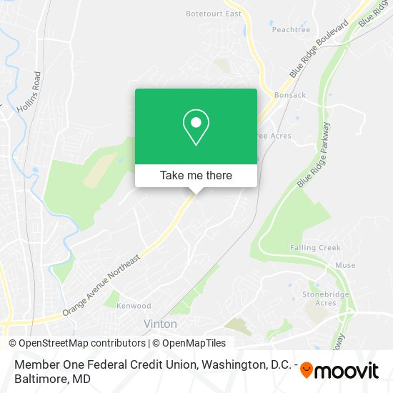 Mapa de Member One Federal Credit Union