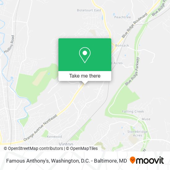 Mapa de Famous Anthony's