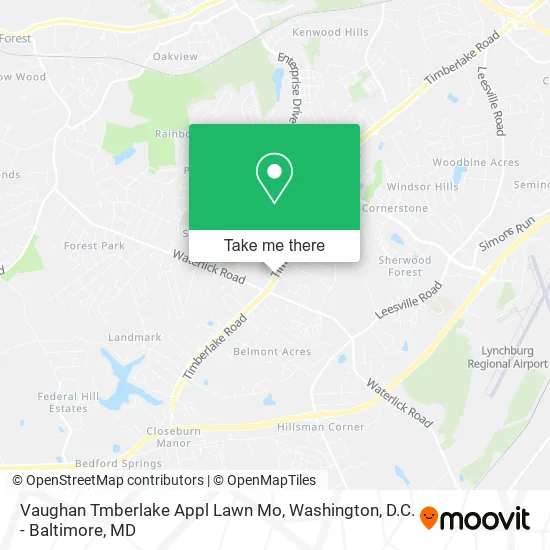 Vaughan Tmberlake Appl Lawn Mo map