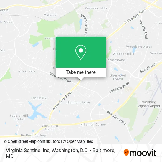Virginia Sentinel Inc map