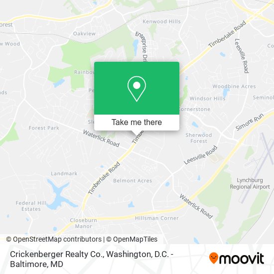 Crickenberger Realty Co. map