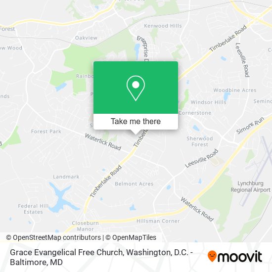 Mapa de Grace Evangelical Free Church