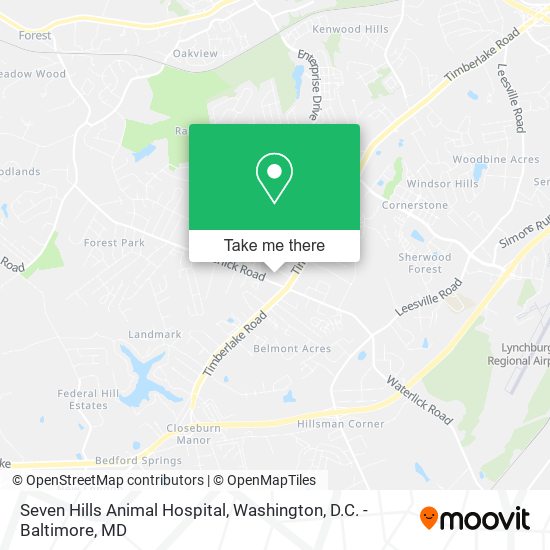 Seven Hills Animal Hospital map