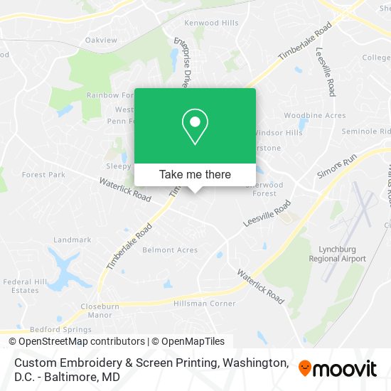 Mapa de Custom Embroidery & Screen Printing