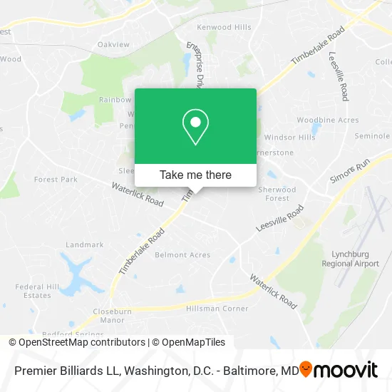 Premier Billiards LL map