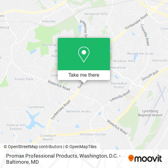 Promax Professional Products map