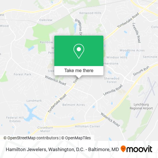 Hamilton Jewelers map