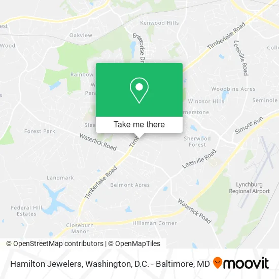Mapa de Hamilton Jewelers