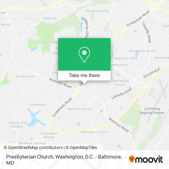 Presbyterian Church map