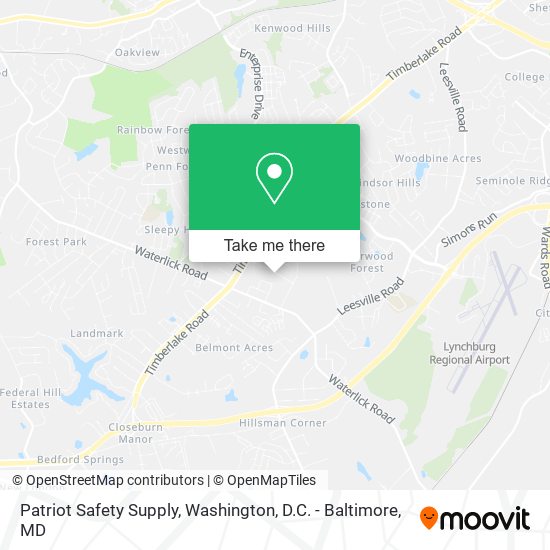 Patriot Safety Supply map