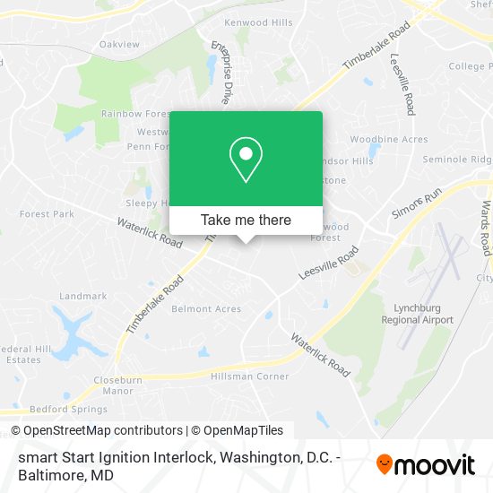 smart Start Ignition Interlock map