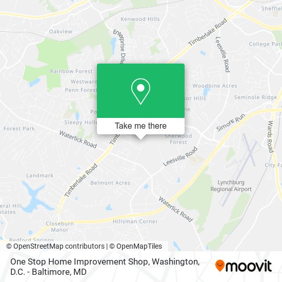 One Stop Home Improvement Shop map