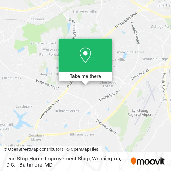 One Stop Home Improvement Shop map