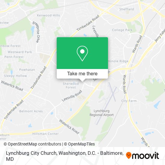 Lynchburg City Church map
