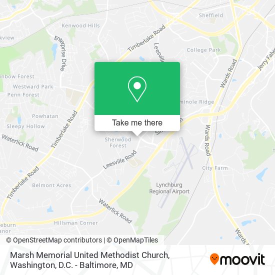 Mapa de Marsh Memorial United Methodist Church