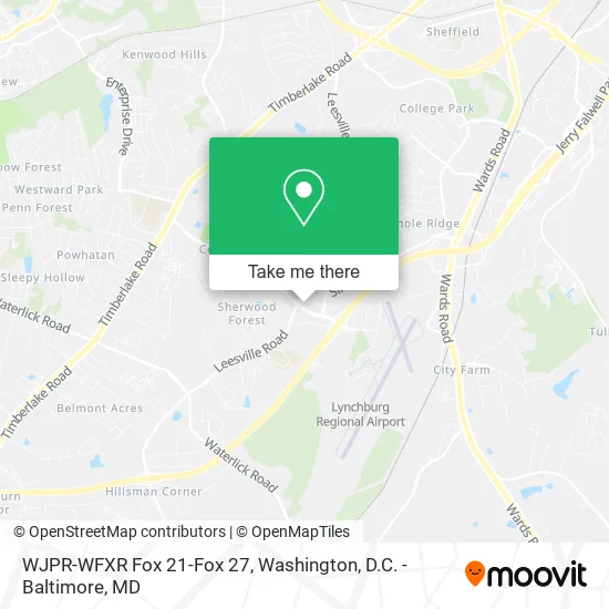 WJPR-WFXR Fox 21-Fox 27 map